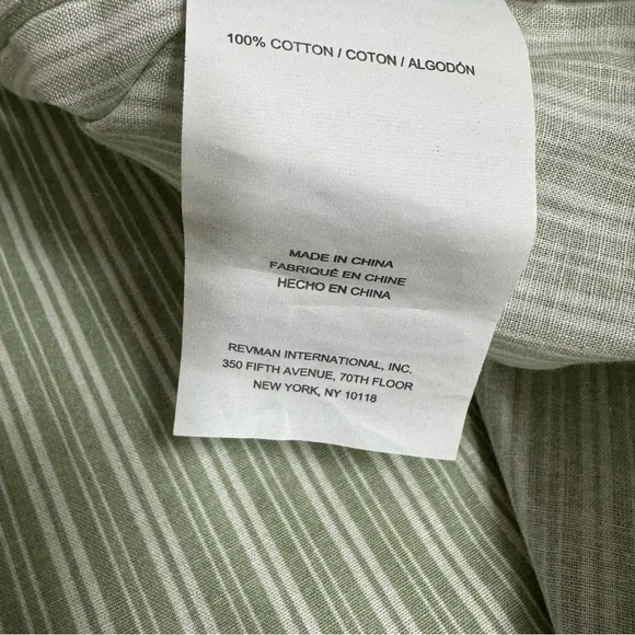 Laura Ashley Set Of 2 Striped 100% Cotton Pillow Shams - Picture 8 of 10